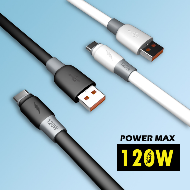 120W Bold Super Fast Charging Dragon Python Cable Is Suitable for Apple Huawei Android Type-c Fast Charging Data Cable
