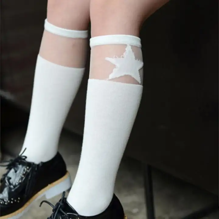 toddler white knee high socks