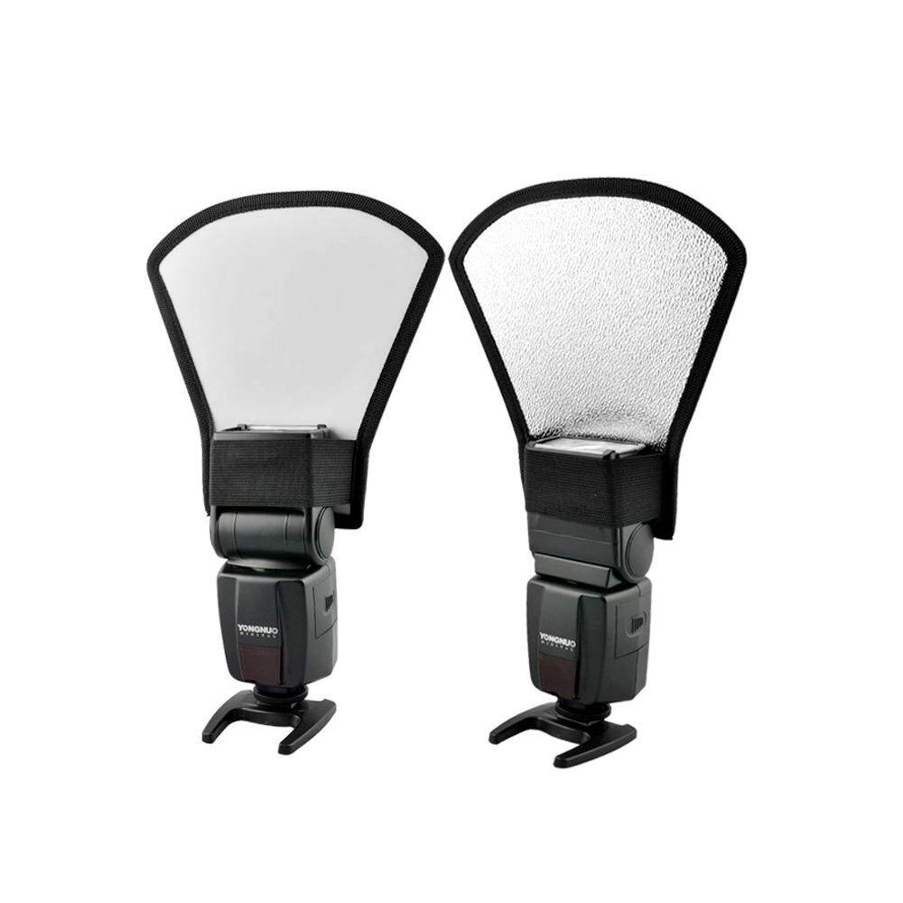Andoer Universal Flash Diffuser Softbox Silver / White Reflector for Canon Nikon Pentax Yongnuo Speedlite
