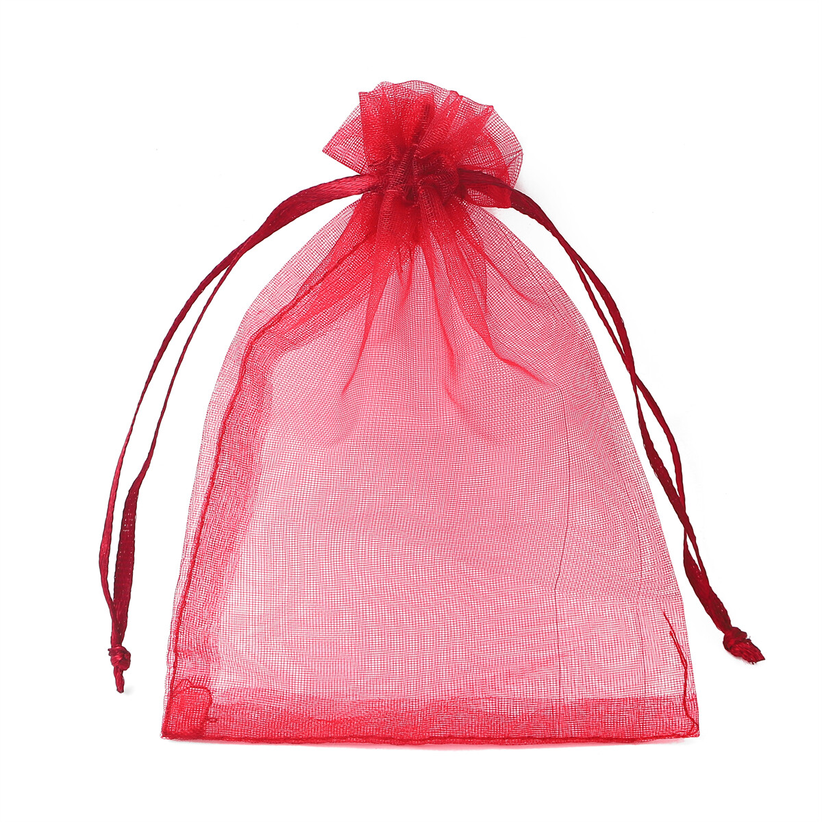 50pcs/Bag Adjustable Drawstring Organza Bags Jewelry Packaging