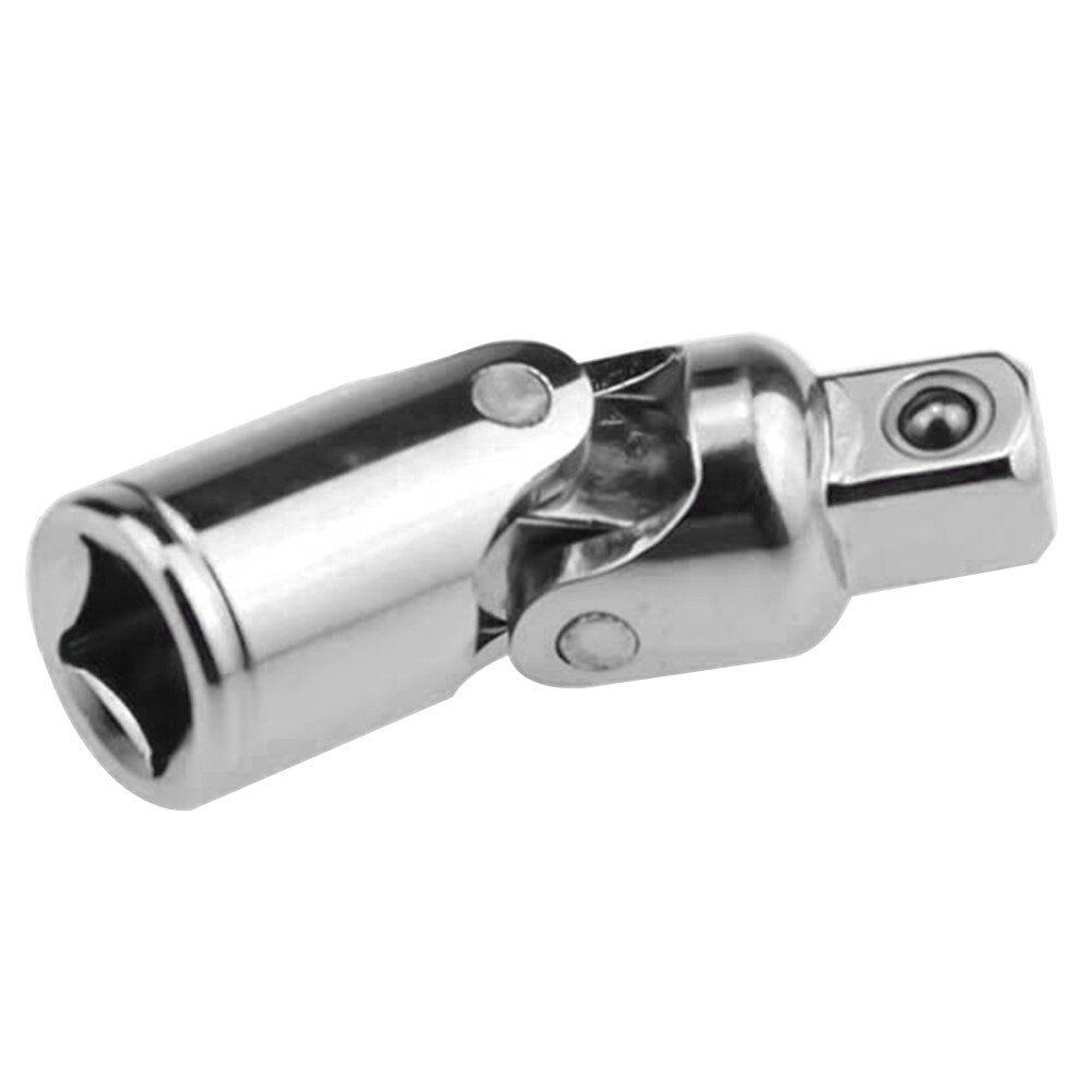 Farfi 1/2 1/4 3/8 inches Chrome Universal Joint Adapter Socket Wrench Hardware Tool