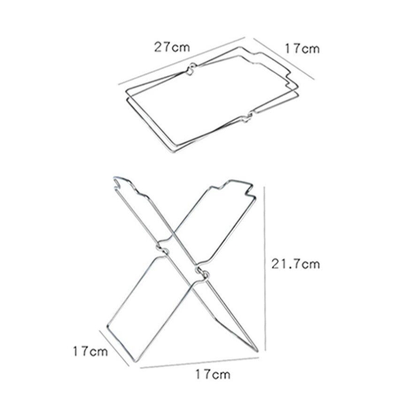 Stainless Steel Garbage Bag Shelf Rag Rack Foldable Kitchen Trash Can Hanging Plastic Bag Shelf Storage Rack