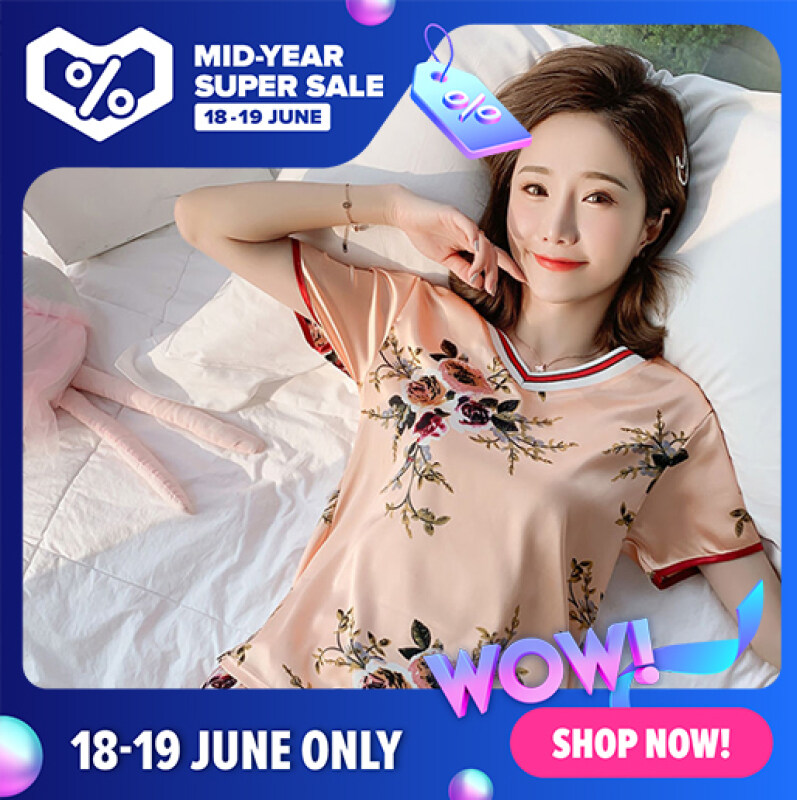 Nơi bán Lụa Băng Phụ Nữ Đồ Ngủ 2020 Dễ Thương Mùa Hè Top Casual Ngắn 2 Mảnh Phù Hợp Với YF03440