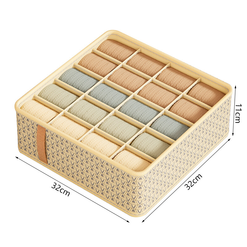 Loozykit Divider Storage Box Panty / Socks / Bra Storage Box Underwear Organizer Drawer