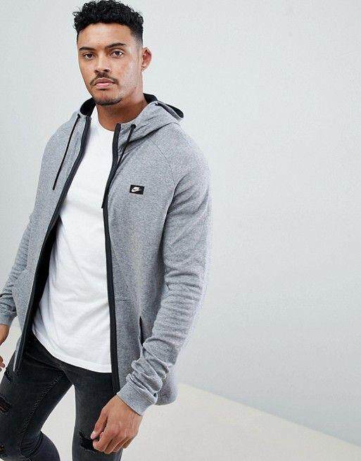 nike modern hoodie grey