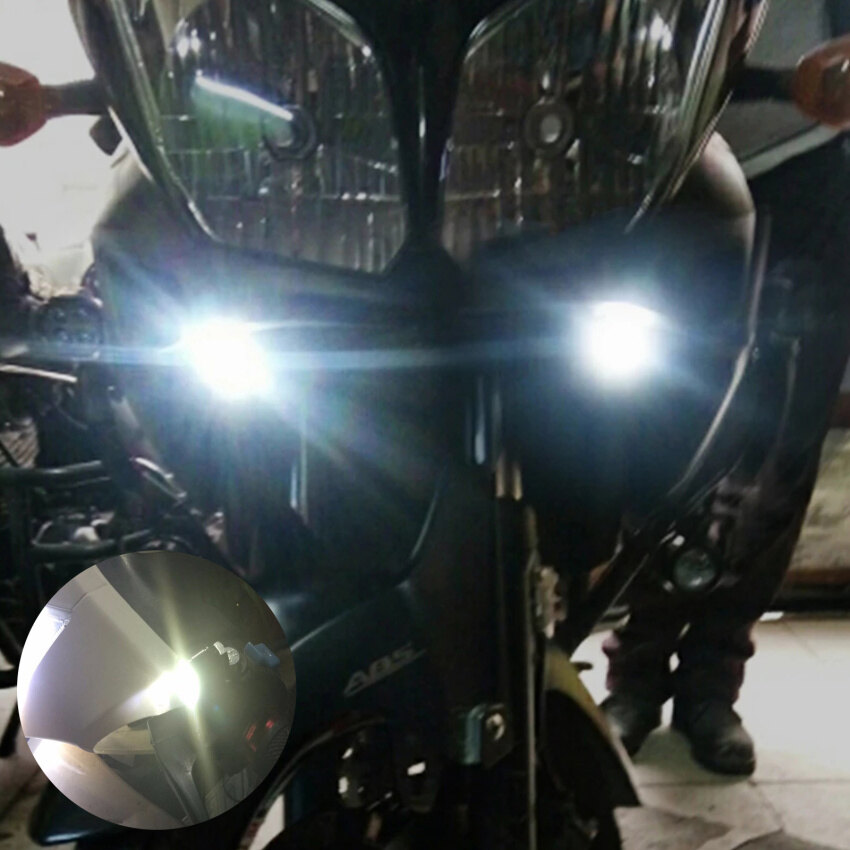 2pcs/pair12vMotorcycleLedStrobeLightsMotorcycleEagleEyeFlashlightWarningBrakeLightLampSpotlight