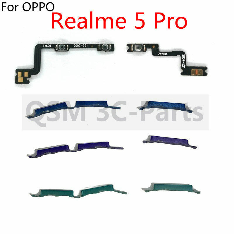 Nút Công Tắc Bật/Tắt Nguồn Cho OPPO Realme 5 Pro Nút Tăng Giảm Âm Lượng Cạnh Phụ Tùng Thay Thế Cáp Dẻo