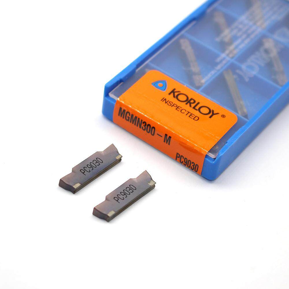 10 CHIẾC MGMN300 M PC9030 Grooving Carbide Miếng Kim Loại Dụng Cụ Quay Rau Dụng Cụ Xoay Tiện Dụng Cụ Cắt CNC Dụng Cụ Mài Dao Tiện dao cắt