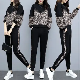 leopard tracksuit womens