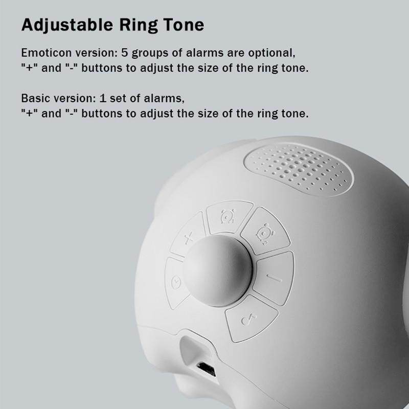 Xiaomi Youpin Đồng Hồ Báo Thức Biểu Cảm Dễ Thương Đèn LED Kỹ Thuật Số Điều Khiển Bằng Giọng Nói Đa Chức Năng, Đồng Hồ Đầu Giường Cho Gia Đình Văn Phòng