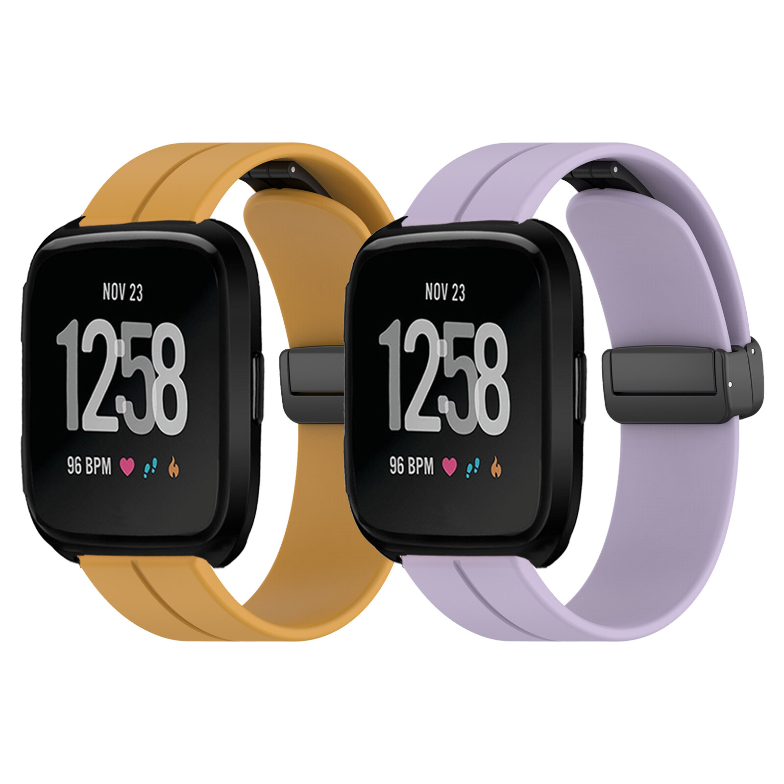 Strap Suitable For Fitbit Versa / Versa Lite / Versa 2/SE Folding Buckle Soft Silicone band
