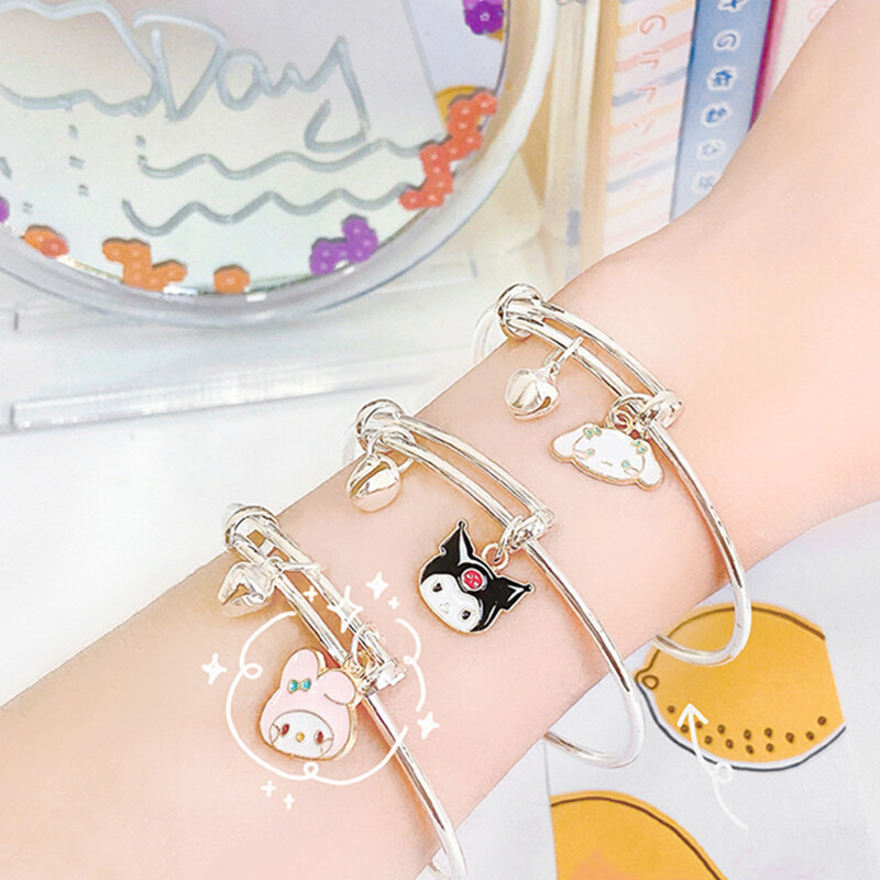 Vòng Tay Chuông Hoạt Hình Dễ Thương Phong Cách Nhật Bản Và Hàn Quốc Cho Nữ Vòng Tay Đôi Tình Bạn Quế Kuromi Quà Tặng Cho Bé Gái