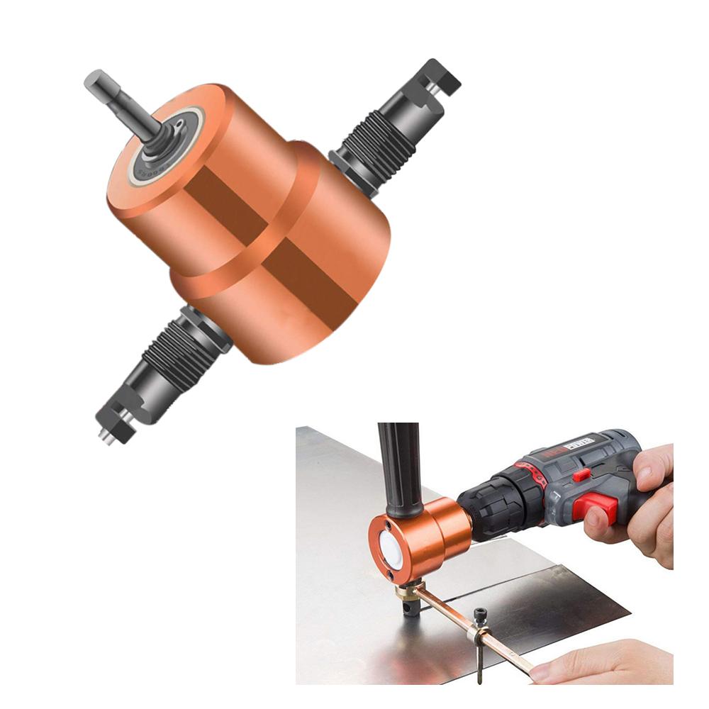 Double Tip Sheet Metal Cutting Nibbler Metal Saw Cutter 360 Degree ...