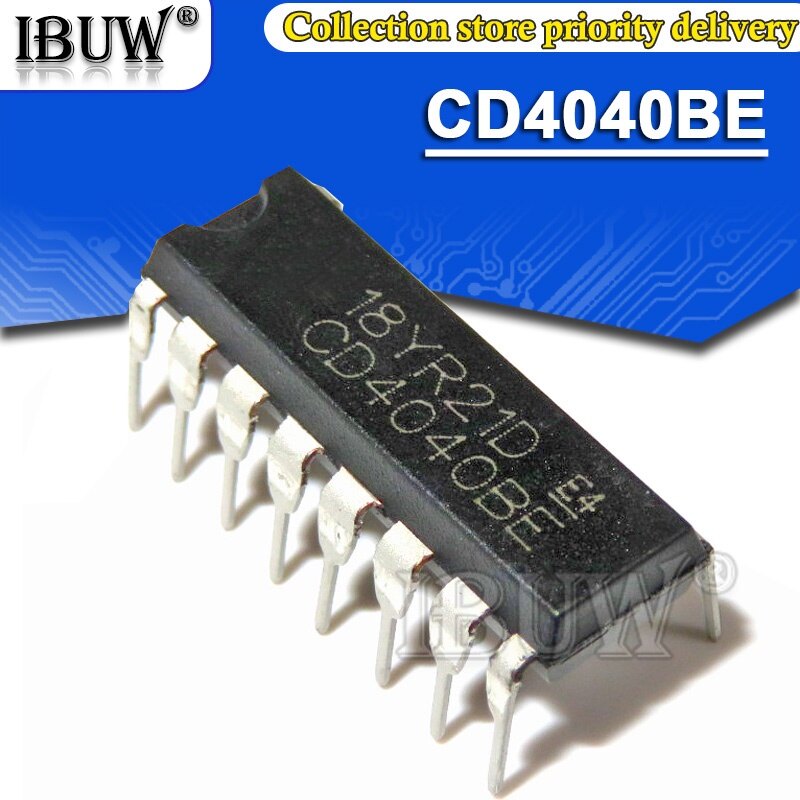 10pcs cd4040 dip16 cd4040be dip-16 cd4040bd dip logic chip