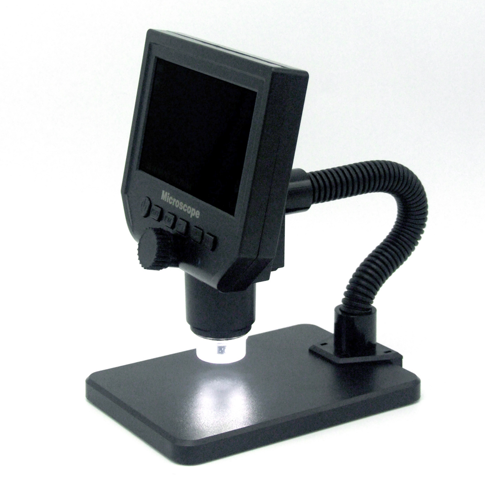 KKmoon G600 Portable LCD Digital Microscope with High Brightness 8 LEDs and Built-in Lithium B-attery
