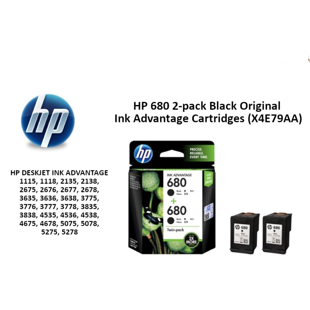 hp ink advantage 680 twin pack