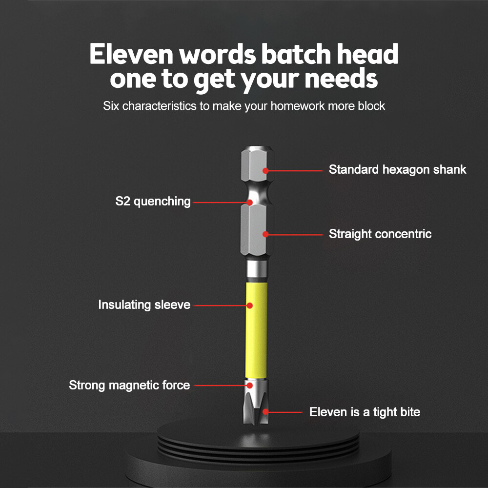 Voktta Kính thiên văn phần an toàn Bit Cross Screwdriver Bit Hex Shank Screwdriver Bit