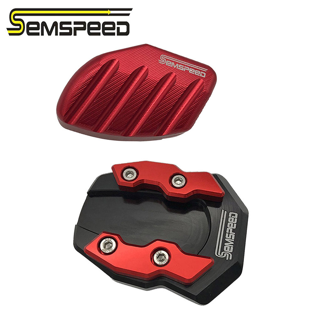 Semspeed for yamaha nvx aerox 155 150 125 v1 v2 2015-2020 motorcycle side foot stand support enlarge pad