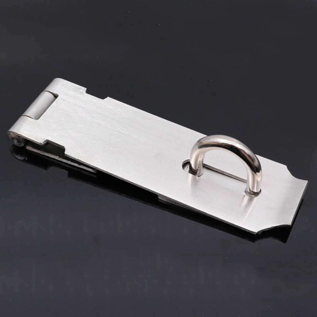 Bokali 1pcs anti-theft door lock stainless-steel gate hasp staple padlock clasp shed latch