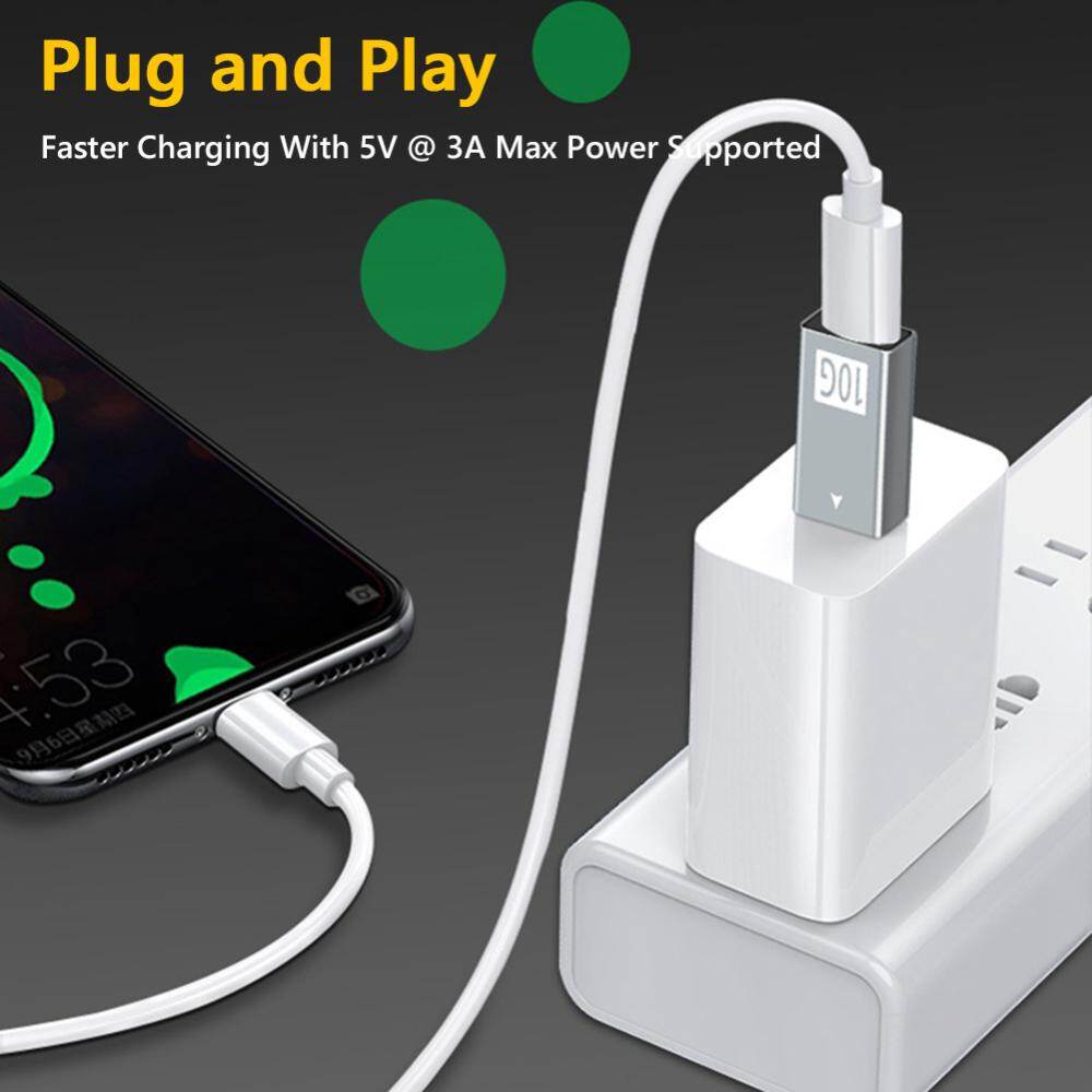 10Gbps USB Type C Converter Adapter USB 3.0 to Type C Adapter for Computer PC Charger Plug