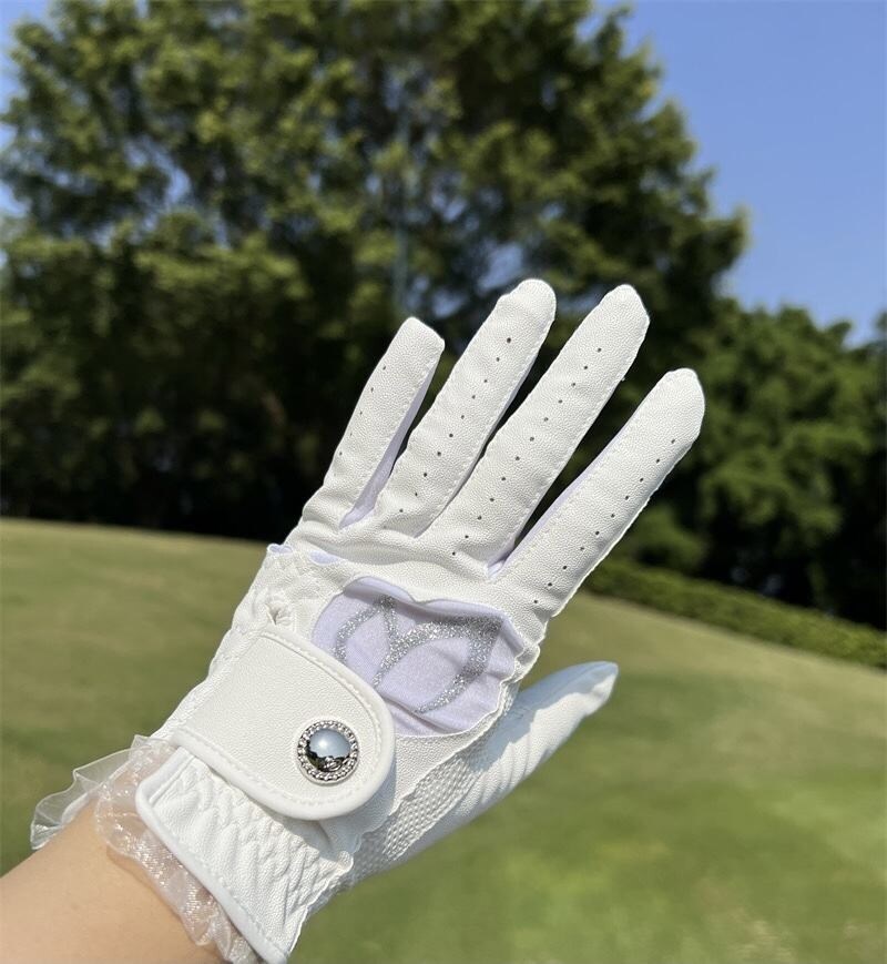 Genuine Authentic Korean Master Bunny Golf Gloves for Women Rabbit Gloves Genuine Leather Splicing Comfortable Breathable Lace Hands imported NEW