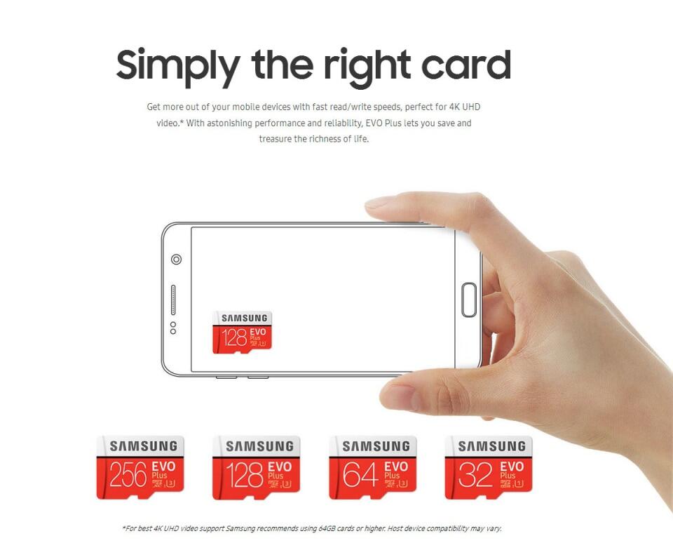 ♥Thanh Toán Khi Nhận Hàng + Gửi Miễn Phí Bộ Chuyển Đổi + Đầu Đọc Thẻ Thẻ Micro SD SAMSUNG 100 MB/giây Chính Hãng 100% Thẻ Nhớ 128GB 32GB 64GB 256GB Class10 U3 Flash TF Microsd Cho Điện Thoại Với SDHC SDXC Mini