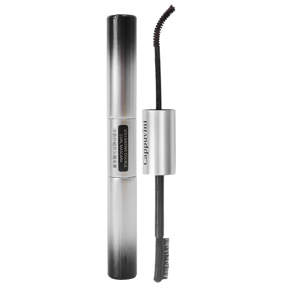 Double Head Black Brown Mascara Curl Thick Lengthening Waterproof Lasting Natural Mascara for Eyelash Extension Makeup Cosmetics