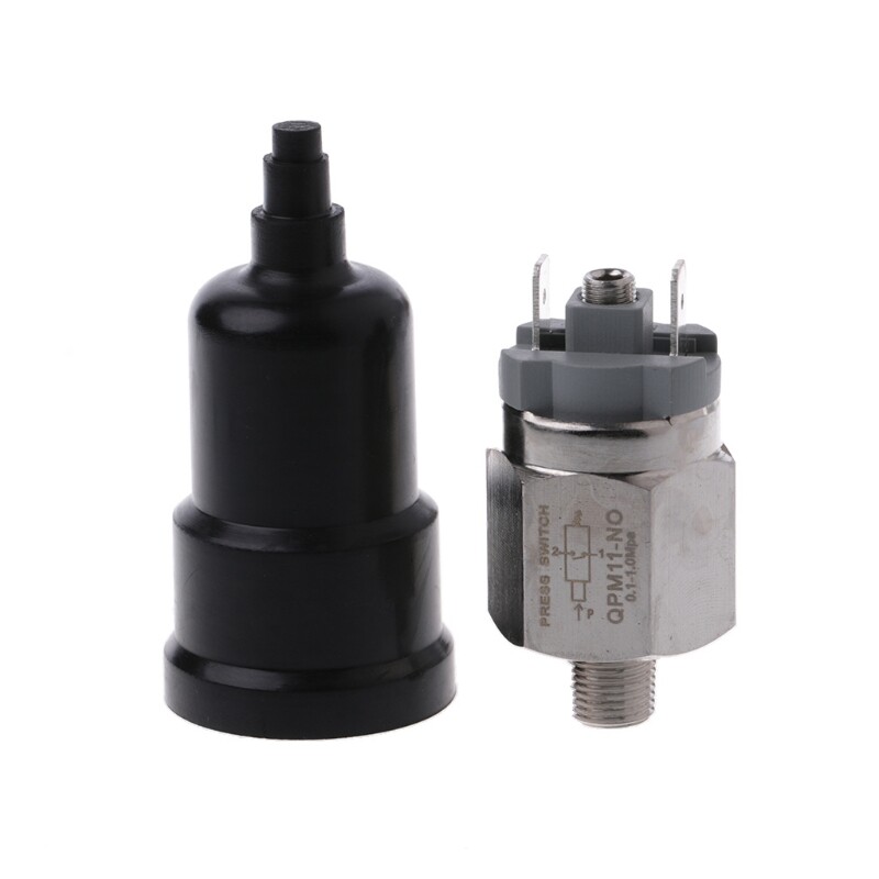 ✪【Ready Stock】【Brand new】1/8'' Adjustable QPM11-NC Pressure Switch Wire External Thread Nozzle