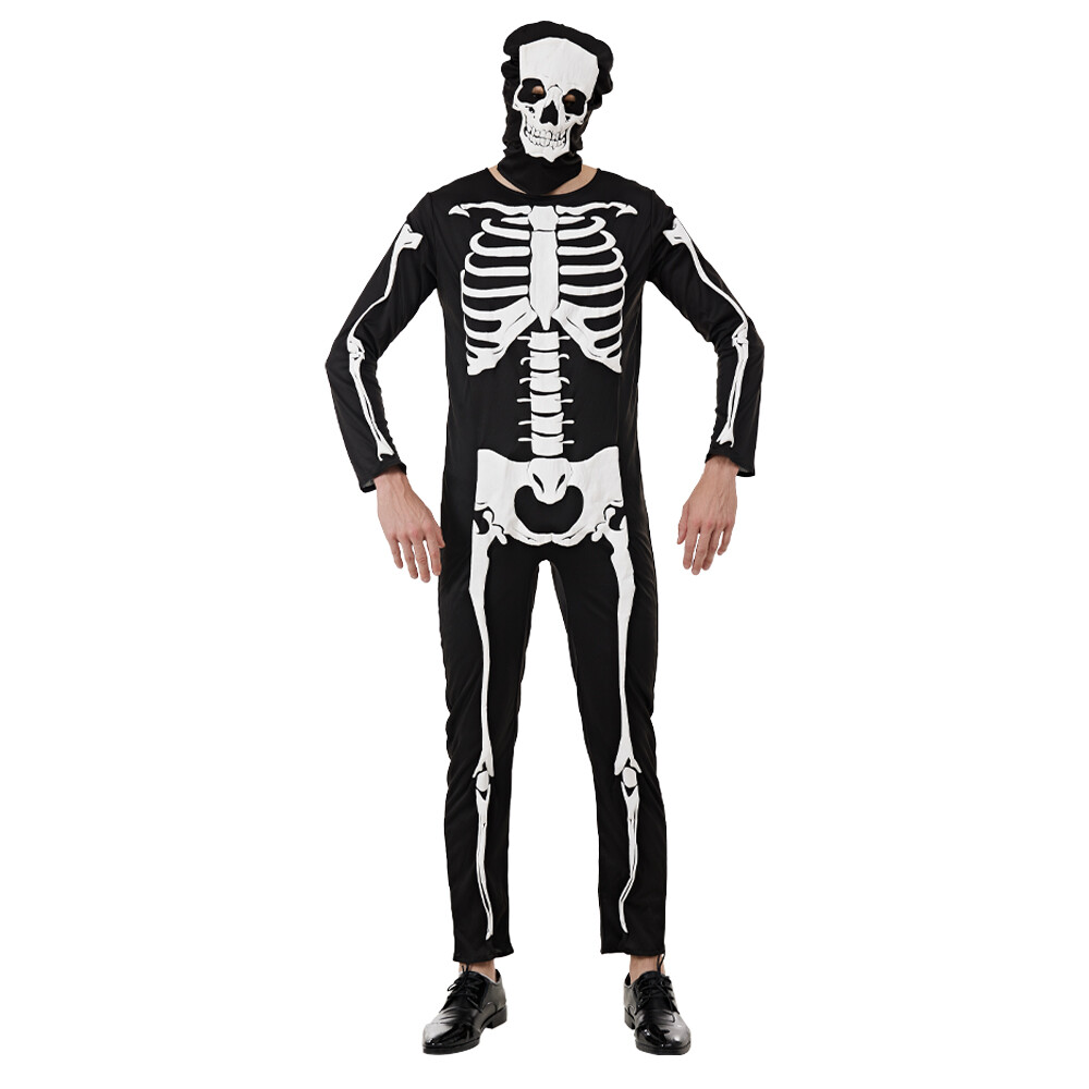 Người lớn 3D Bộ xương Trang phục Halloween Trang phục Halloween dành cho Nam Bộ áo liền quần Halloween Carnival Skull