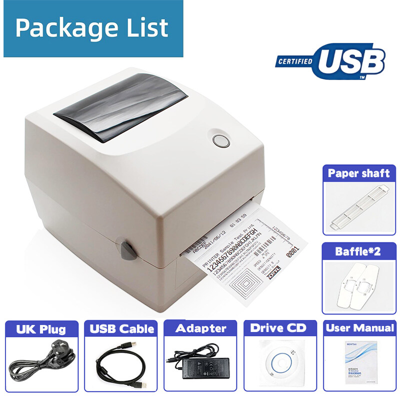 DRPDA D430B Thermal Waybill Printer A6 Barcode Shipping Label