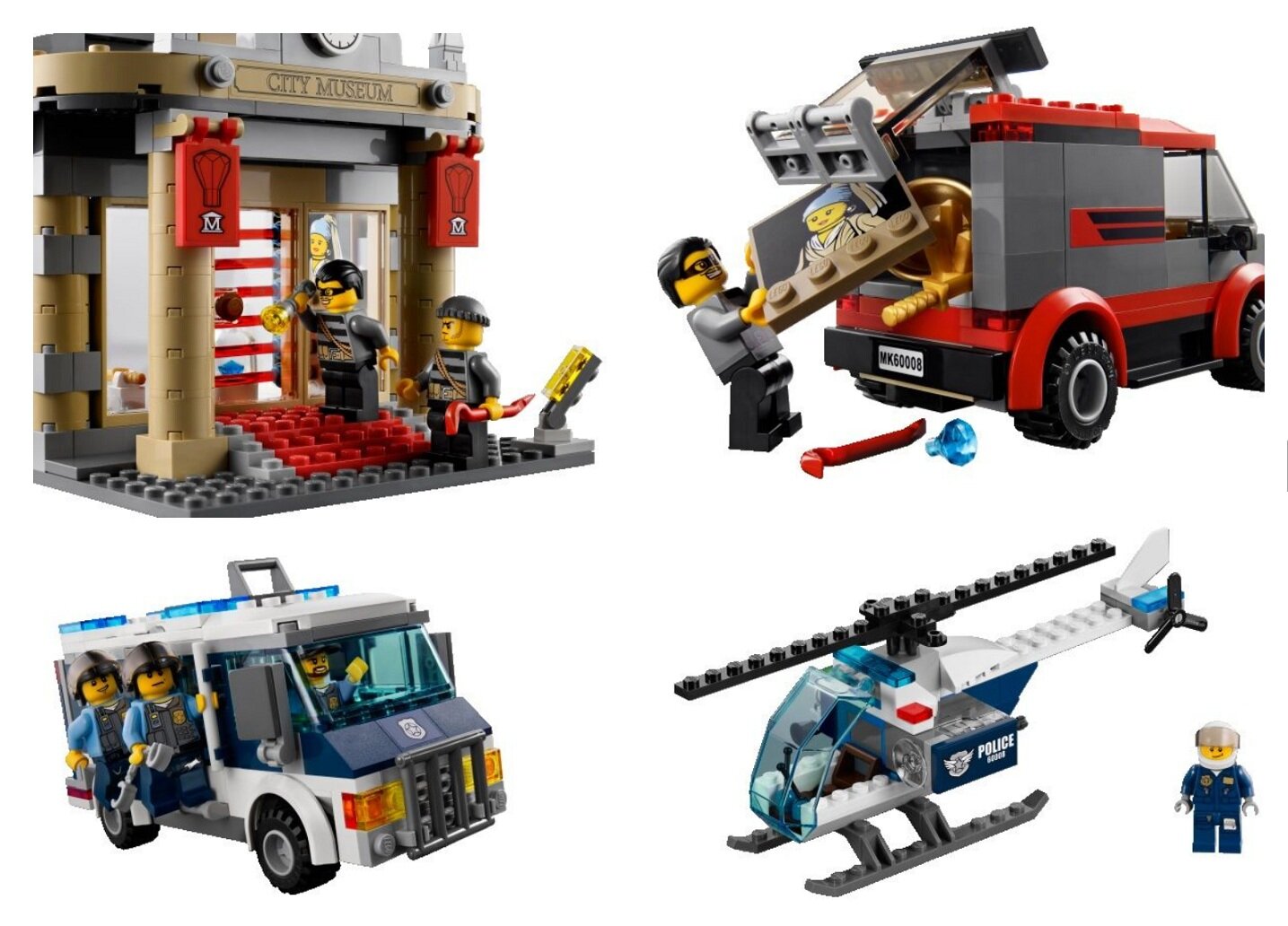 lego city museum break in 60008