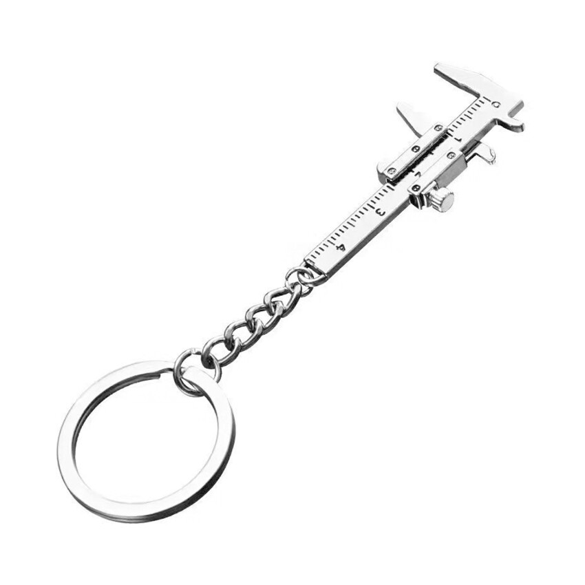 Portable Mini Caliper Tool Key Ring Alloy Vernier Caliper Key Chain Jewelry Ruler Caliper Measuring Measuring Tool 0-40mm