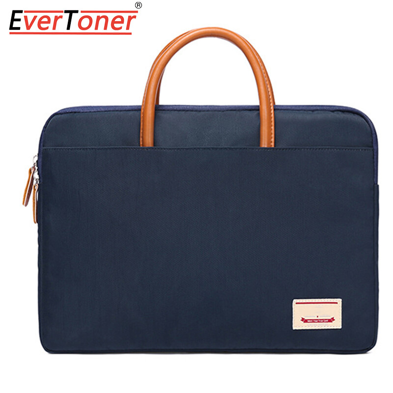 EverToner Large Capacity Simple Laptop Sleeve 14 15.6inch Fashion Handbag Universal Notebook Case Protective Pouch For HP Lenovo MacBook