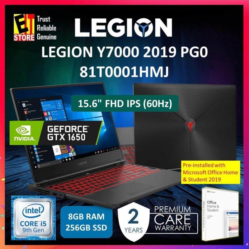 LENOVO LEGION Y7000 Gaming Laptop 81T0001HMJ I5-9300H /8GB/ 256GB PCIe SSD /4GB nVIDIA GTX 1650 /15.6 FHD /W10/2YRS /WITH OFFICE HOME & STUDENT 2019 Malaysia