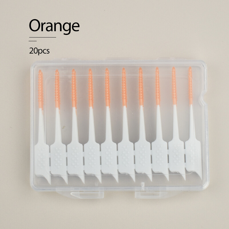Tăm xỉa răng nha khoa bàn chải Bàn chải silicon kẽ răng giữa các răng tăm Silicone với công cụ làm sạch răng miệng sợi