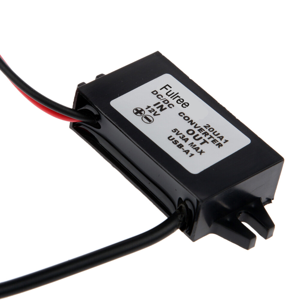 Loviver DC / DC 12V To 5V Converter Module USB Output Power Adapter Regulator 3A 15W