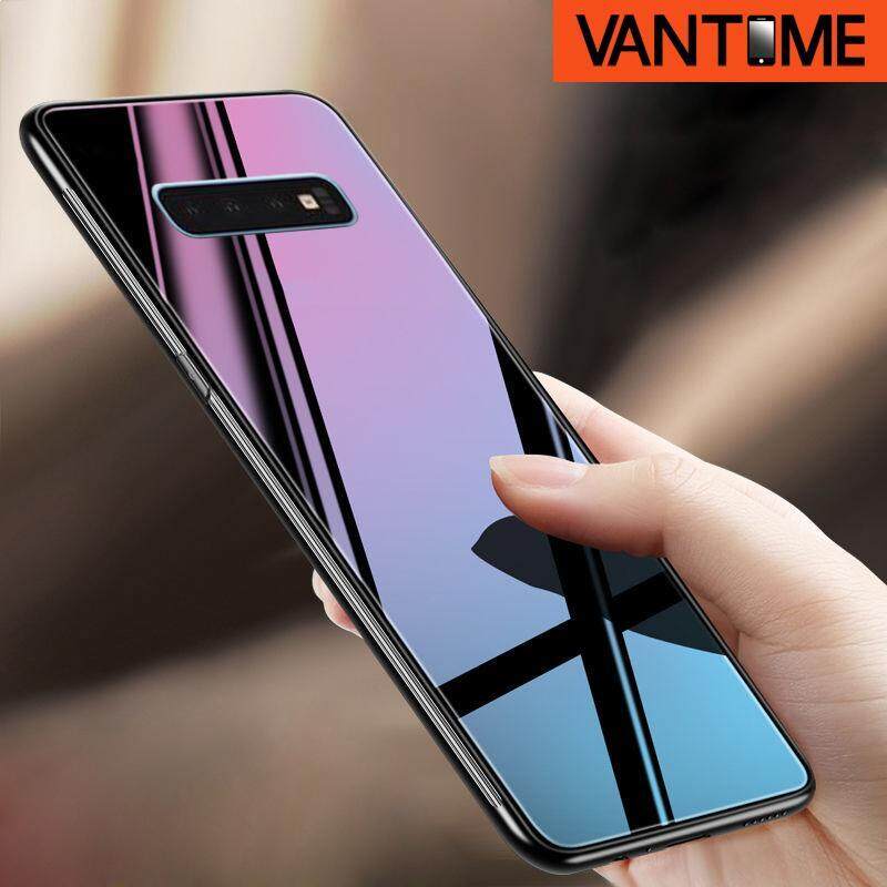 Giá Dành cho Samsung Galaxy Samsung Galaxy S10 + S10 Plus Cứng Kính Cường Lực TPU Tráng Gương Lai Chống Sốc Bảo Vệ Toàn Thân Bao