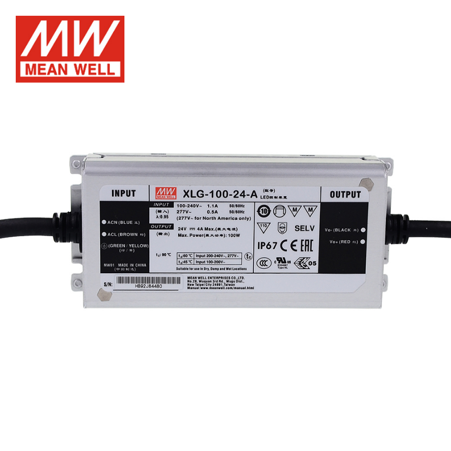 Mean well xlg-100-12-a xlg-100-24-a xlg-100-l-a xlg-100-l-ab xlg-100-h-a xlg-100-h-ab constant voltage+constant current led driver xlg-100