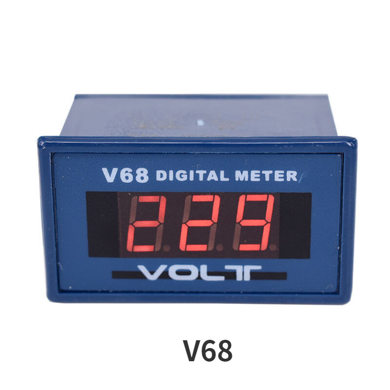 1pcs v68 digital display ac voltmeter ac 0-600v 380v digital voltage meter compatible with 85l17
