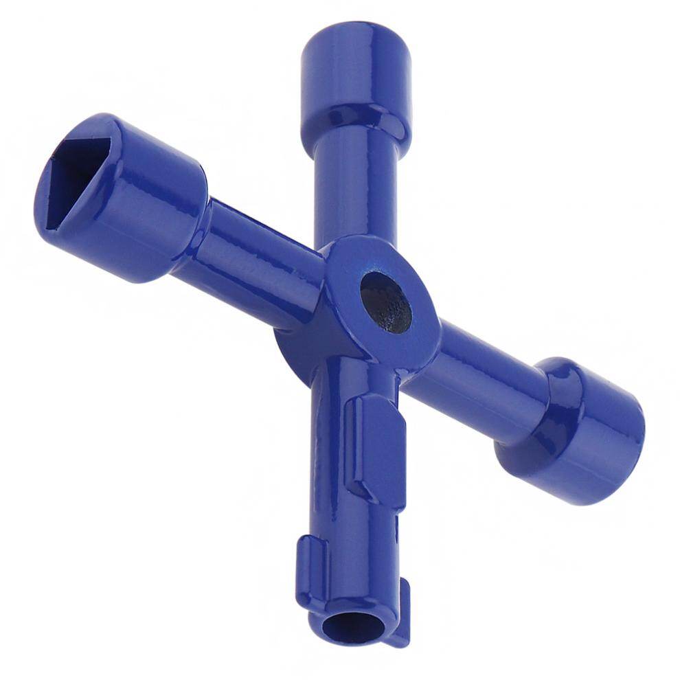 ChgImposs Multi-function 4 In 1 Cross Triangle Key Wrench Universal Inside Plumber for Cabinet Train Elevator