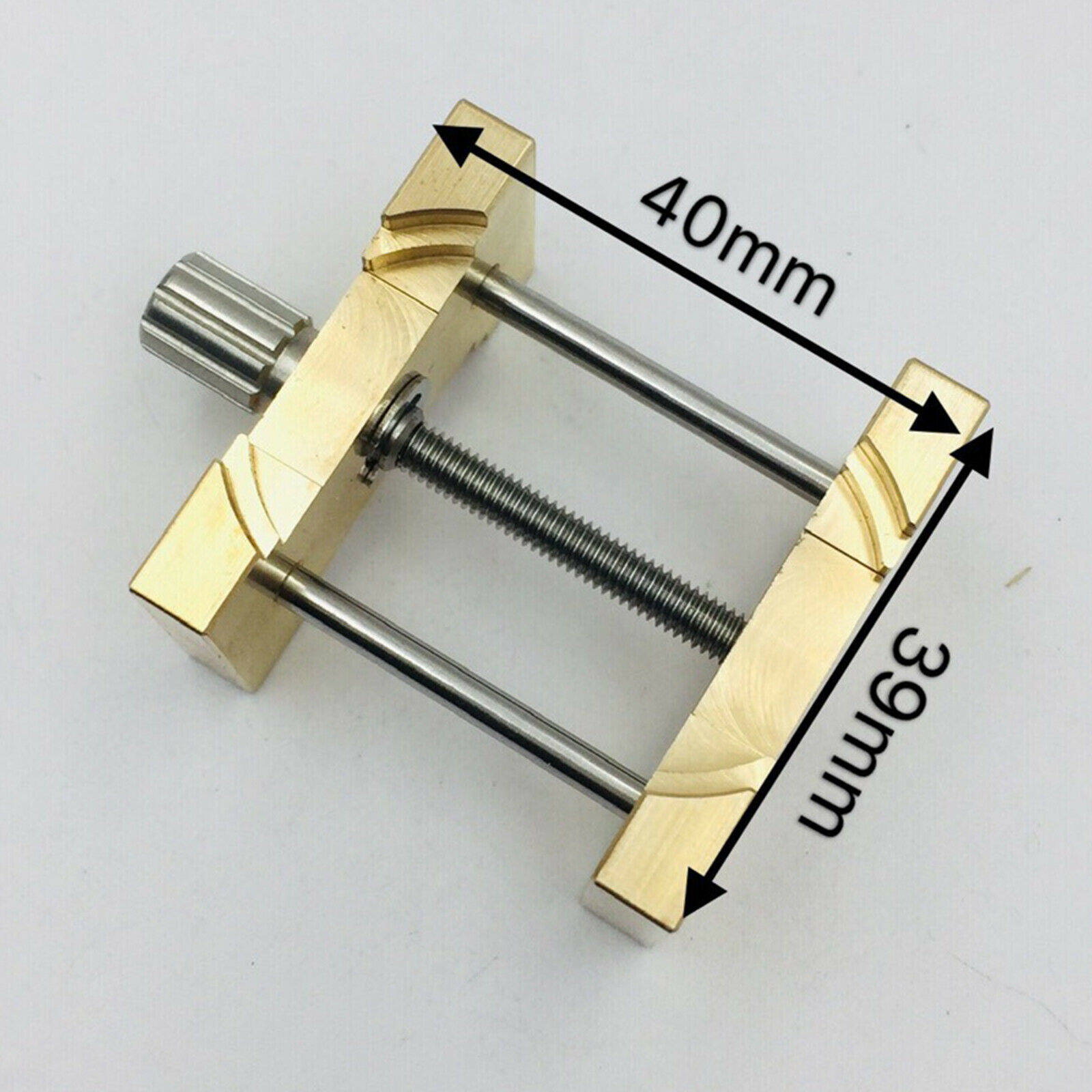 2 Pieces Brass Watch Movement Clip Holder Fixed Base Repair Tool