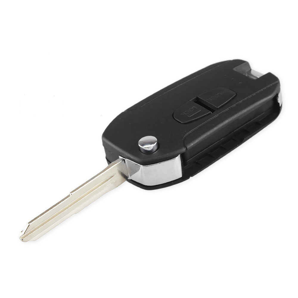 Modified 2 Button Car Remote Key Shell Case For Mitsubishi Outlander Lancer Evolution Grandis Folding Flip Blank Key Case