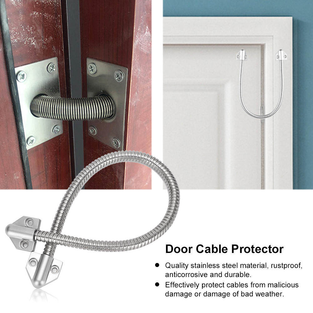 Door Loop, Stainless Steel Cable Line Protector Defender Exposed Mounting for Access Control