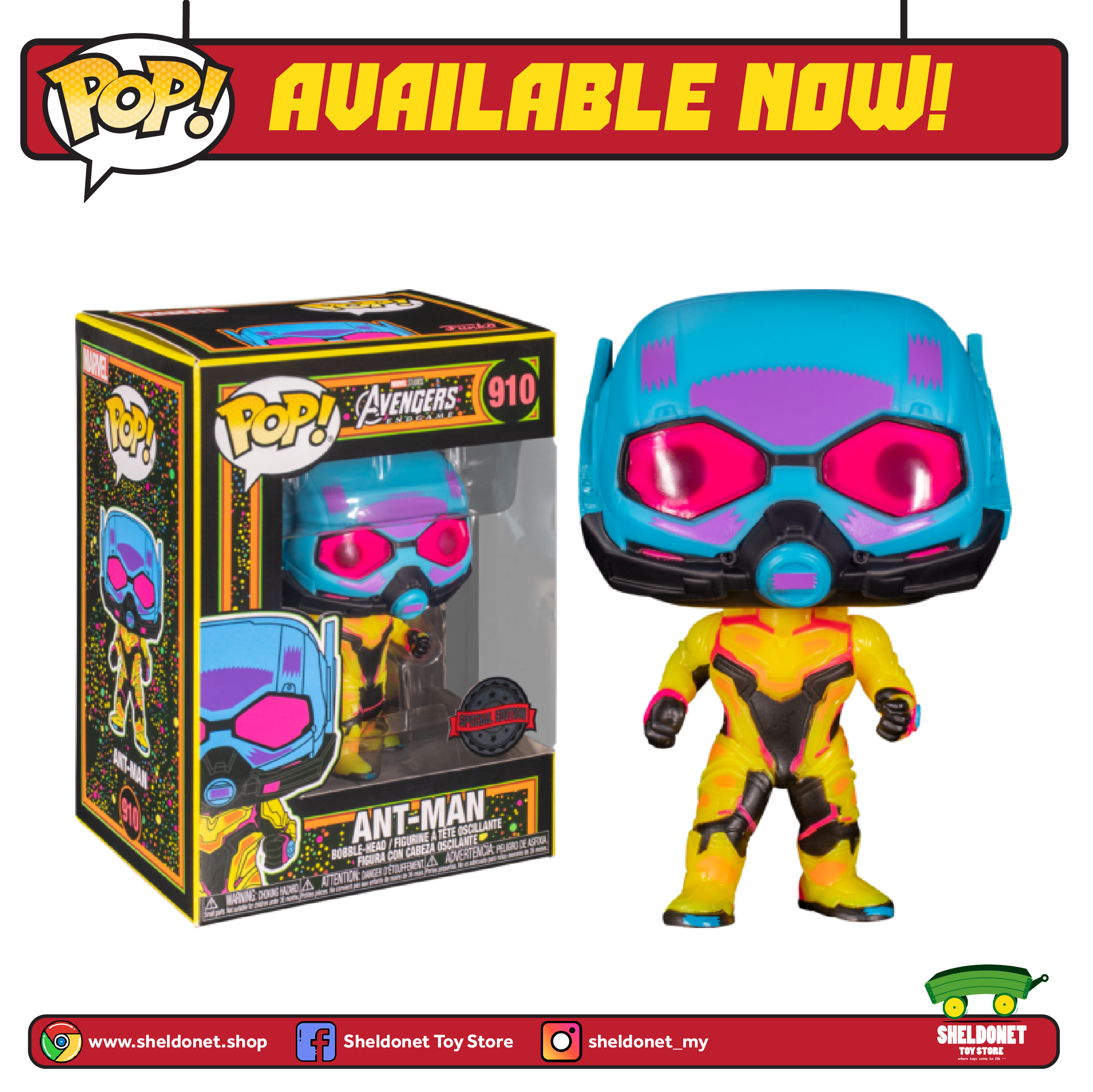 Funko Pop! Marvel: Blacklight - Ant-Man 