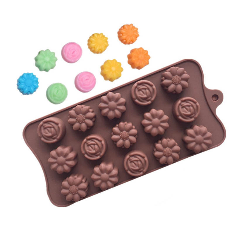 SHOOTHE Food Grade Silicone Chocolate Mold Kitchen Gadgets Baking Accessories Easy Cleaning Biscuits Cake Mould 1Pcs