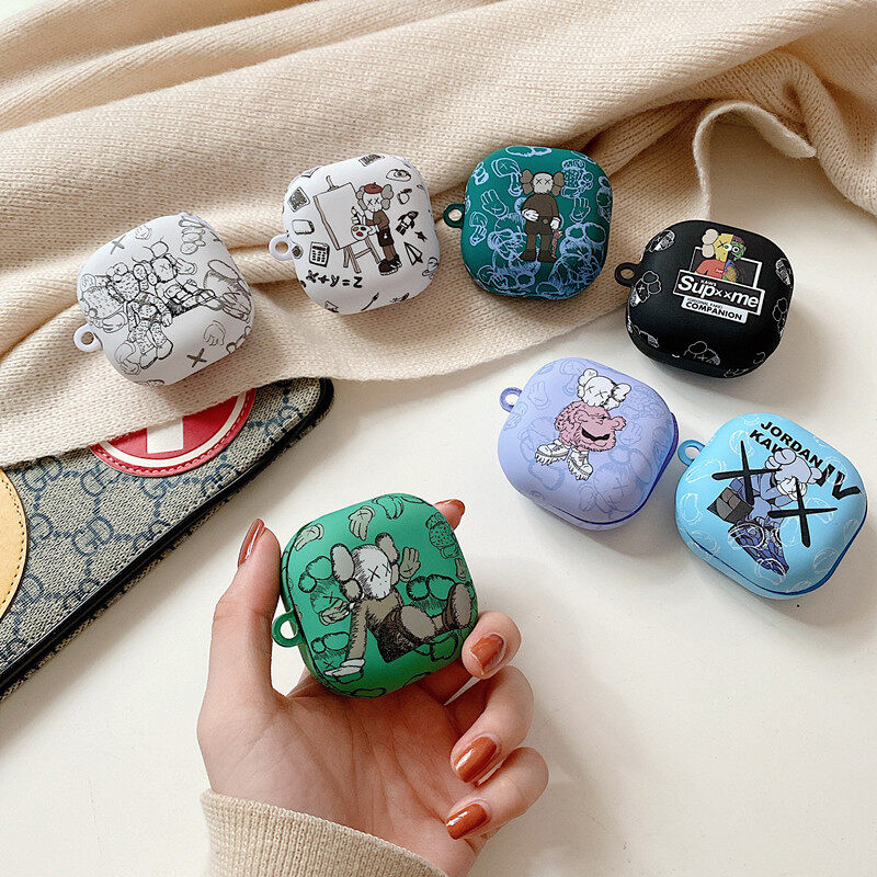 Bear Pattern for Samsung Galaxy Buds FE/Buds Live/Buds2/Buds Pro/Buds 2Pro Case Hard Shell Wireless Earphone Accessories for Samsung Galaxy Buds Pro Cover