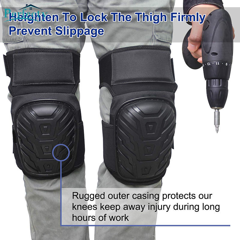 Perfecty Work knee Pads with GEL padding สายรัดปรับระดับได้สำหรับงานก่อสร้างสวน