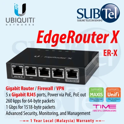 ER-X Ubiquiti Networks EdgeRouter X Gigabit Router Supporting DPI BGP IPv6 OSPF