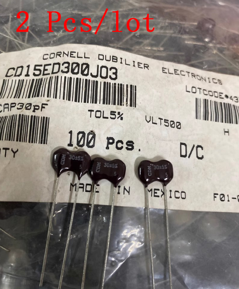 2 pcs/lot cd15ed300j03 500v 30pf could replace 33pf cdm mica capacitor