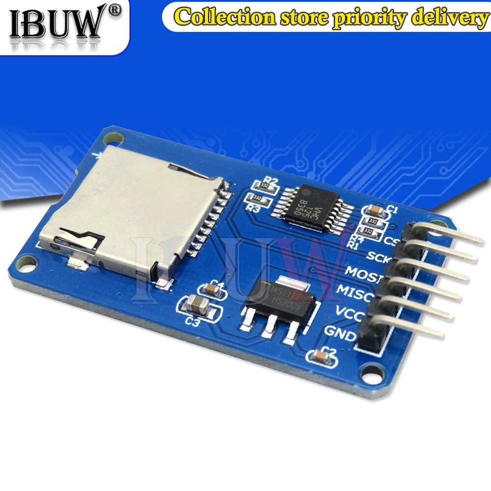 1 cái Micro SD lưu trữ bảng mở rộng micro sd thẻ TF mô-đun Shield Bộ nhớ SPI cho Arduino khuyến mãi